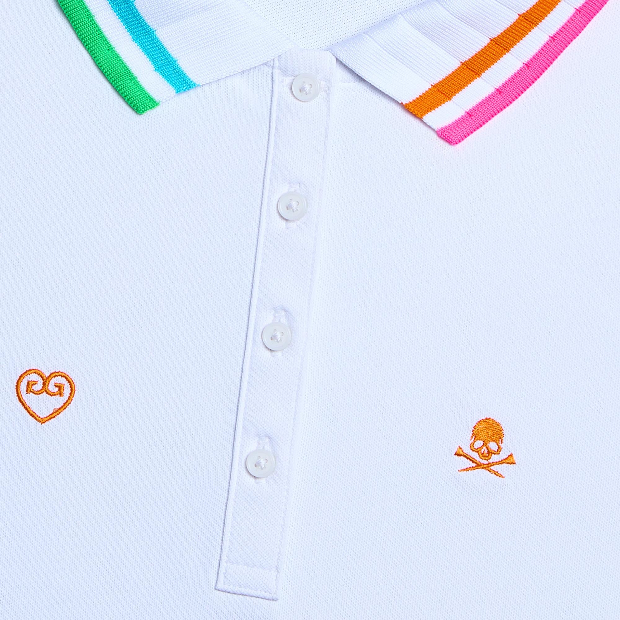 G/FORE Embroidered Ladies Sleeveless Golf Polo Shirt Snow